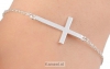 Productafbeelding Armband met kruisje verzilverd