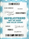 Productafbeelding Kaart gefeliciteerd doop jullie zoon