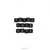 Productafbeelding Kaart faith love hope