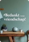 Productafbeelding Minikaart Bedankt vriendschap