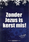 Productafbeelding Kerstkaart visje zonder Jezus is kerst mis!