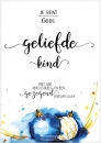 Productafbeelding Kerstkaart geliefd kind blauw kerst nwjr