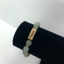 Productafbeelding Armband natuursteen love groen gemeleerd