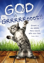 Productafbeelding Poster A3 God is groot