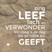 Productafbeelding Zing, leef, lach en verwonder