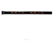 Productafbeelding Armband WWJD Zwart/Oranje