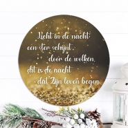 Productafbeelding Kerstcirkel licht in de nacht